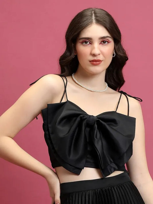 Suburbans Women Black Solid Regular Tops