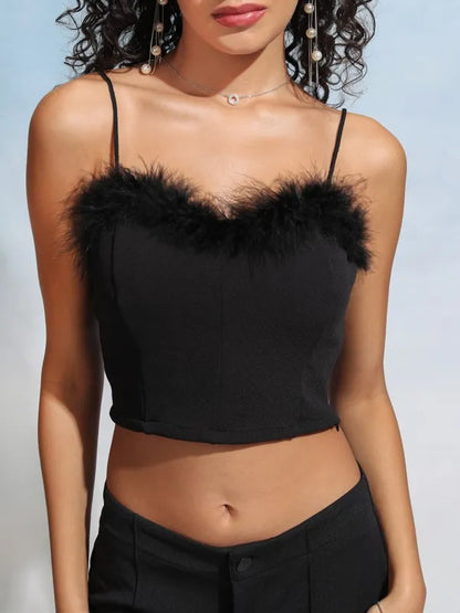 Suburbans  Women Black Solid Fitted Top