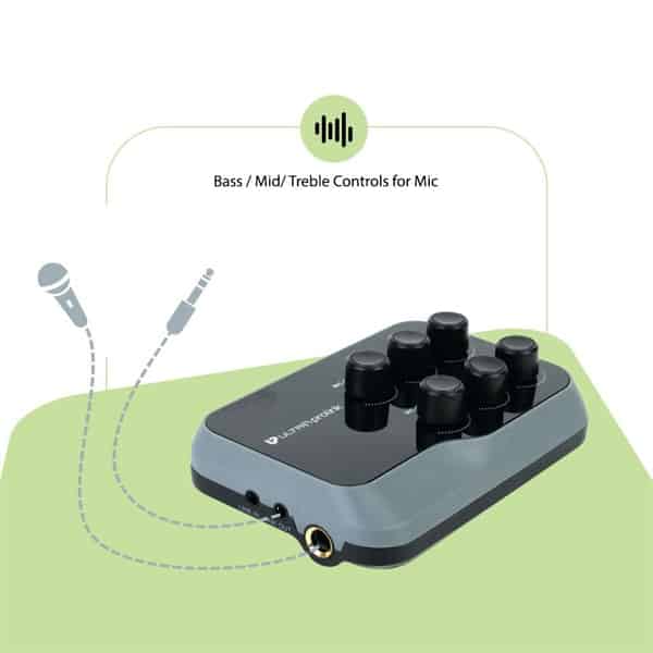 UltraProlink UM1002 Sing Along Karaoke Bluetooth Mixer with Karaoke Microphone