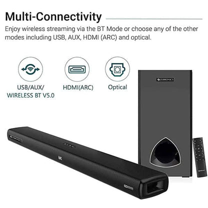 Zebronics Zeb-JUKEBAR 9001 PRO Dolby, 120W Multimedia soundbar with subwoofer