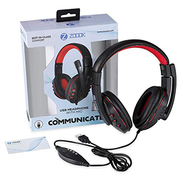 Zoook ZK-Communicate Wired Over Ear Headphone with Mic