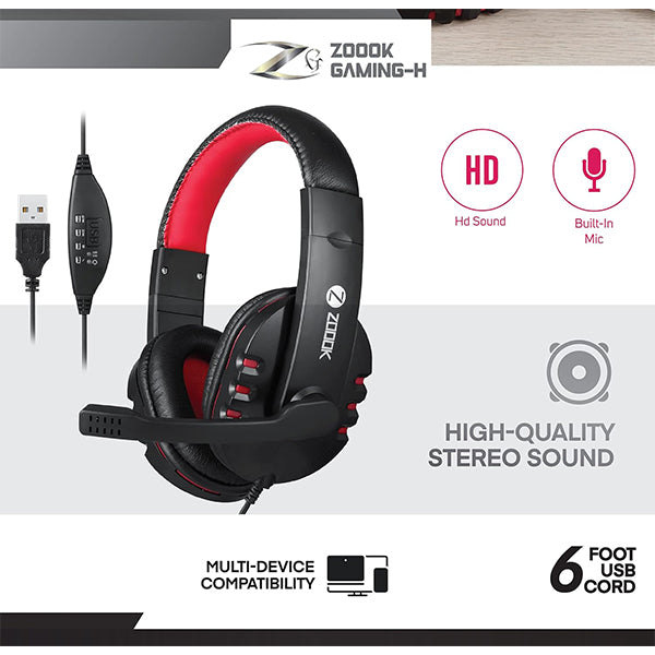 Zoook ZK-Communicate Wired Over Ear Headphone with Mic