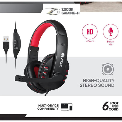 Zoook ZK-Communicate Wired Over Ear Headphone with Mic