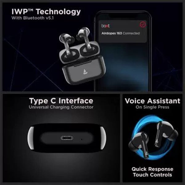 boAt Airdopes 163 Bluetooth Headset