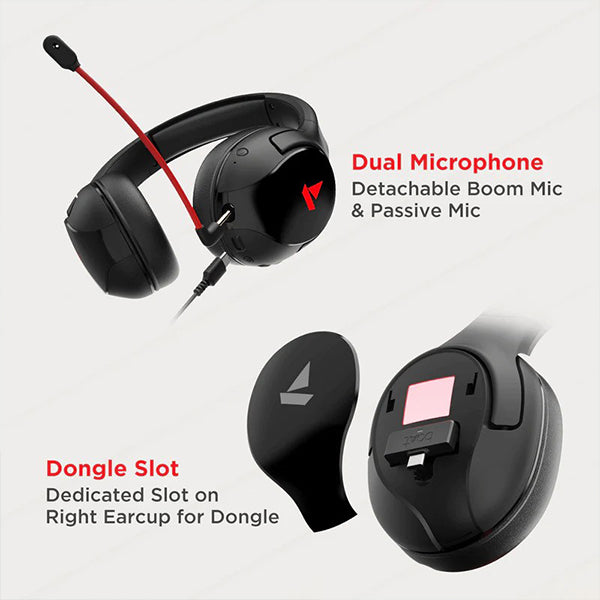 boAt Immortal IM 1300 Gaming Bluetooth Wireless Over Ear Headphones