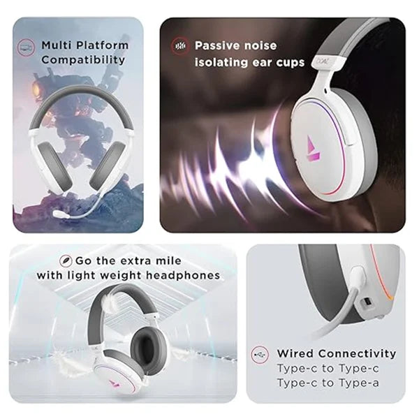 boAt Immortal IM 300 Over-Ear Wired Gaming Headphones