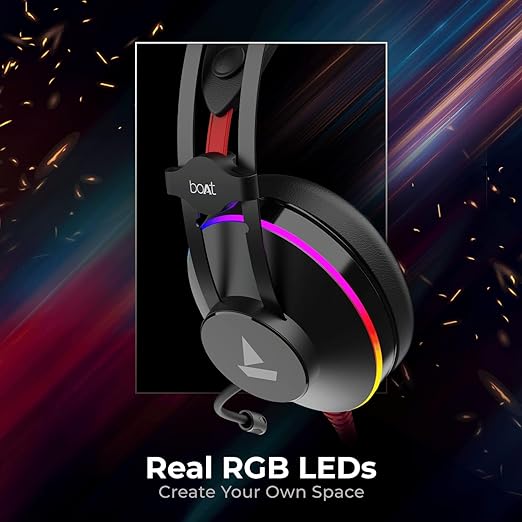 boAt Immortal IM 400 Over-Ear Wired Gaming Headphones