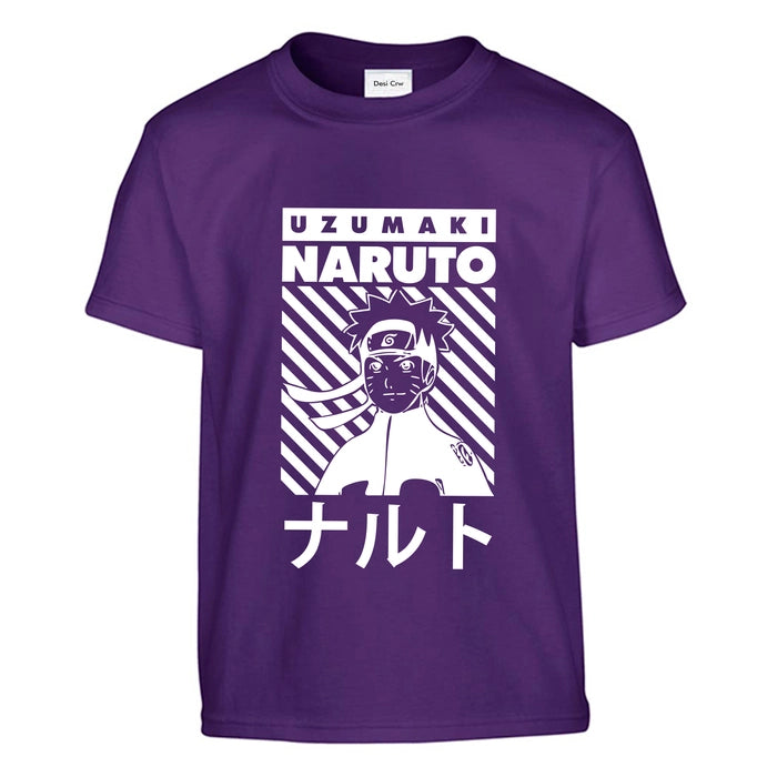 Naruto Design White | Premium Cotton T-Shirts