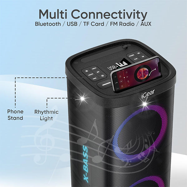 iGear X-Bass 100 Portable Bluetooth Party Speaker
