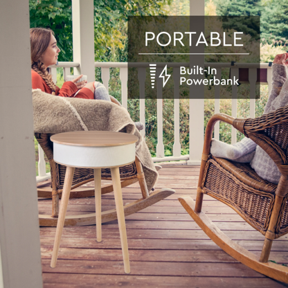 iHip Wireless Round Multifunctional Portable Coffee Table