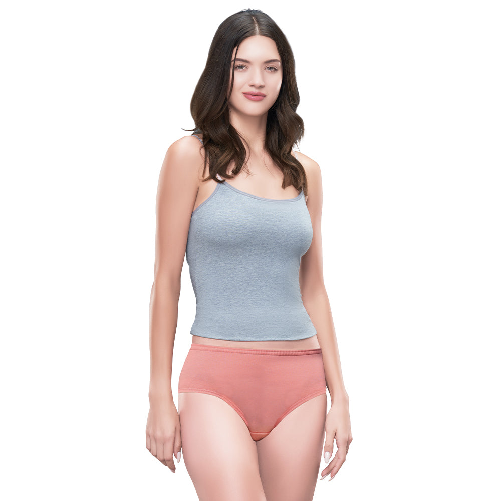 Suburbans Women’s Hipster Panties – Pack of 2, 100% Super Combed Cotton, Low Rise with Inner Elastic Waistband