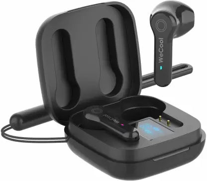 (Open Box) WeCool M-M2 in Ear True Wireless Bluetooth Headset, smart touch control Bluetooth Headset (Black, In the Ear)