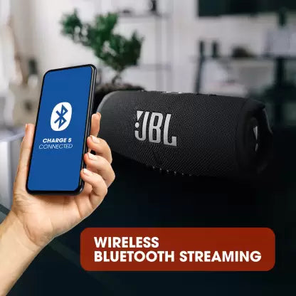 JBL Charge 5 with 20Hr Playtime,IP67 Rating Portable 40 W Bluetooth Speaker (Black, Mono Channel)