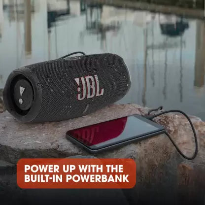 JBL Charge 5 with 20Hr Playtime,IP67 Rating Portable 40 W Bluetooth Speaker (Black, Mono Channel)