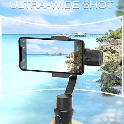 Pro Smartphone 3 Axis Gimbal Handheld Stabilizer for Mobiles and Action GoPro