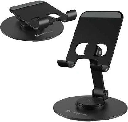 Mobile Phone Stand 360° Rotation Height and Angle Adjustable Cell Phone Stand