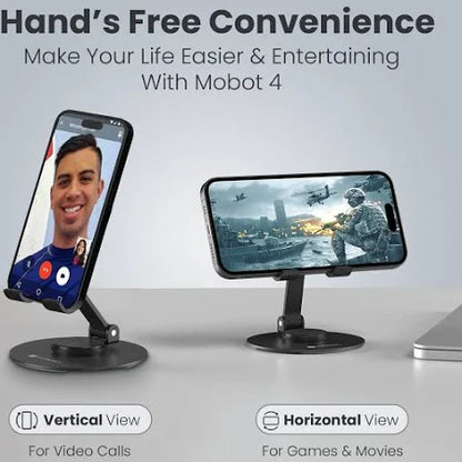 Mobile Phone Stand 360° Rotation Height and Angle Adjustable Cell Phone Stand
