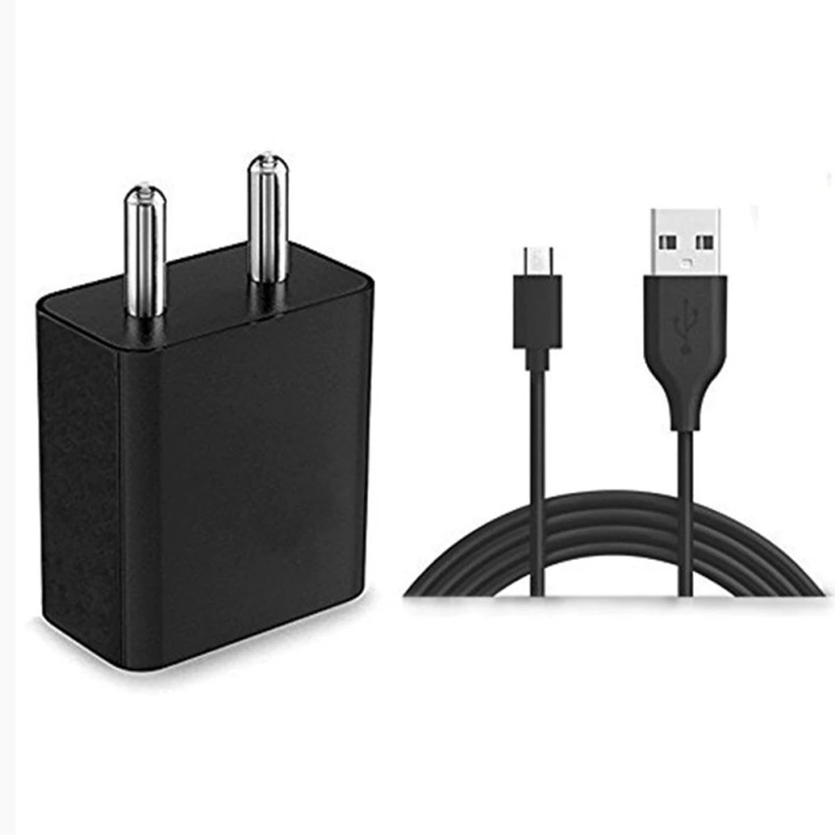 ZEBRONICS Multiport Mobile Charger with Detachable Cable  (Black)