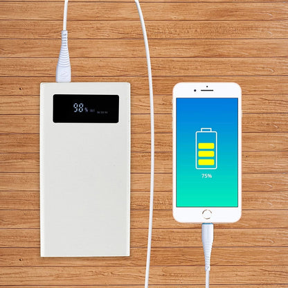 ZEBRONICS 1 m Lightning Cable  (Compatible with I Phone, White, One Cable)