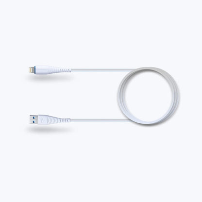 ZEBRONICS 1 m Lightning Cable  (Compatible with I Phone, White, One Cable)
