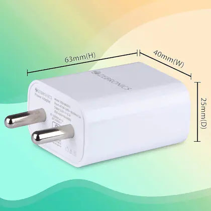 ZEBRONICS Zeb-MA5211 CHARGER(WHITE)