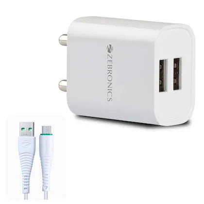 ZEBRONICS Zeb-MA5222 Charger (WHITE)